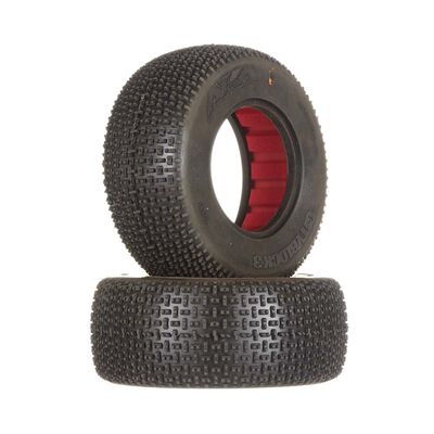 1/10 Cityblock 3 SC Wide Super Soft Front/Rear Tyre with Red Inserts (2)
