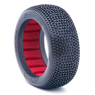 1/8 Impact Super Soft Long Wear Tyres Red Inserts (2) Buggy