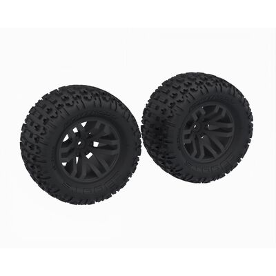 dBoots Fortress MT Tyre Set Glued Black (2)