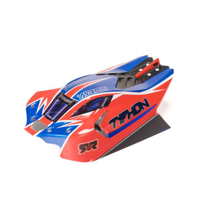 1/8 Clipless Painted Decalled Body Red TYPHON 4X4