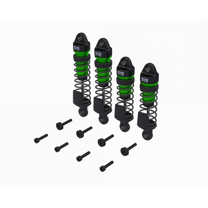 Shock Set Front/Rear Assembled 1300cSt Oil Green (4) MINI