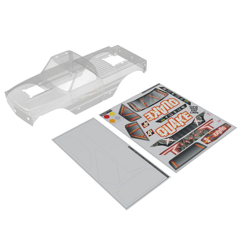 1/8 QUAKE 4S Brushless Clear Trimmed Body