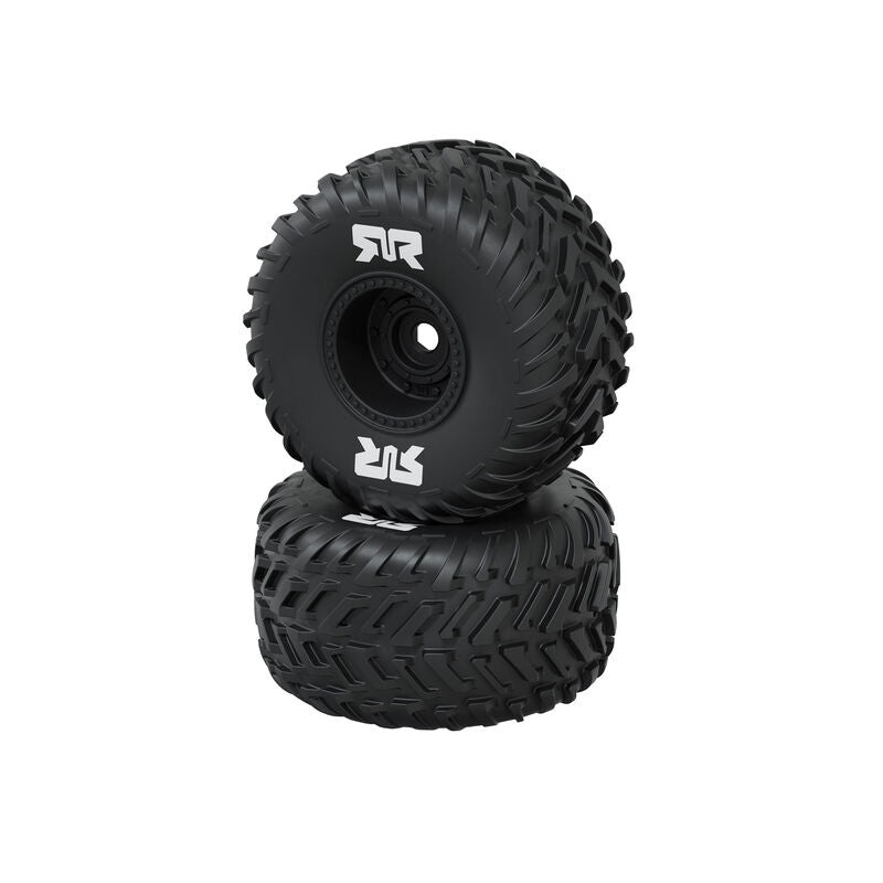 dBoots Cut Chevron MT Glued Tyres 16mm (2) Black