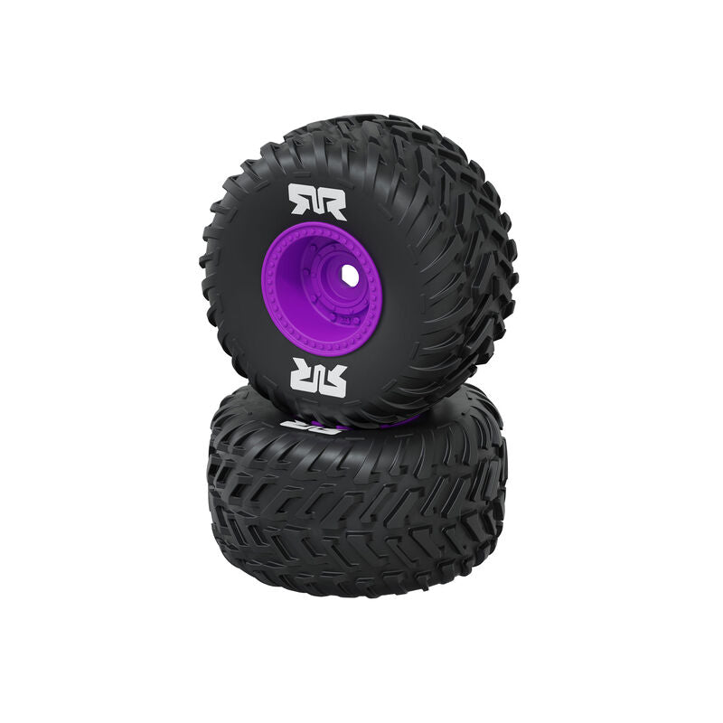 dBoots Cut Chevron MT Glued Tyres 16mm (2) Purple