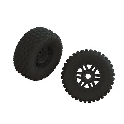 dBoots FORTRESS LP Tyre Set Glued Black (1 Pair)