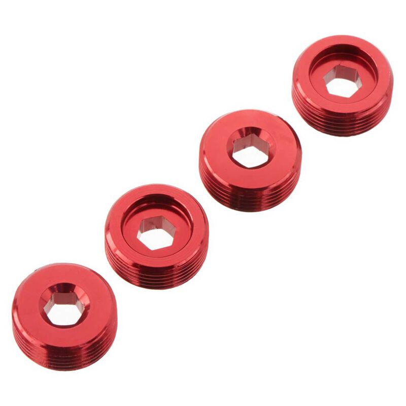 AR330196 Nut Front Hub Aluminium Red (4)