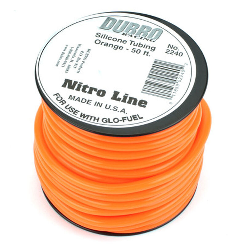 Silicone 50' Fuel Tubing - Orange