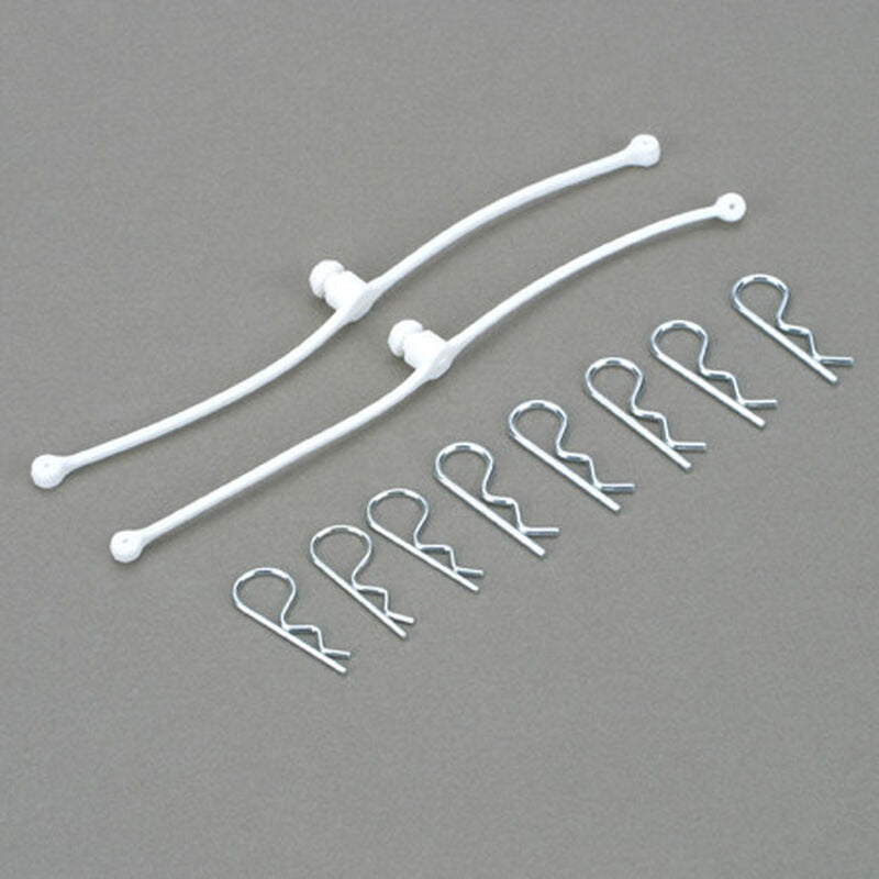 Body Klip Retainers White (2)