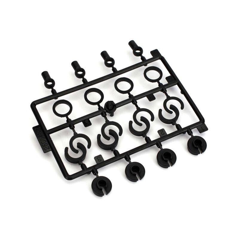 Shock End Spr Cup Spr Clip Set: 1:10 2