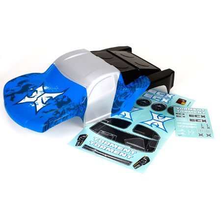 Body Silver/Blue: 1:10 2wd Torment