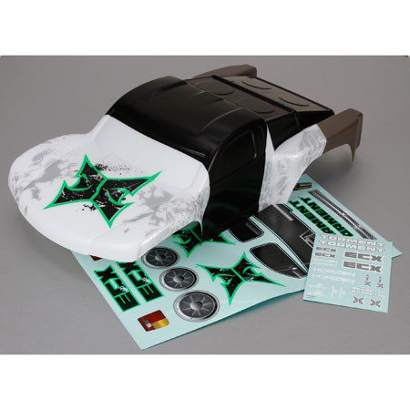 Body Black/Green: 1:10 2wd Torment