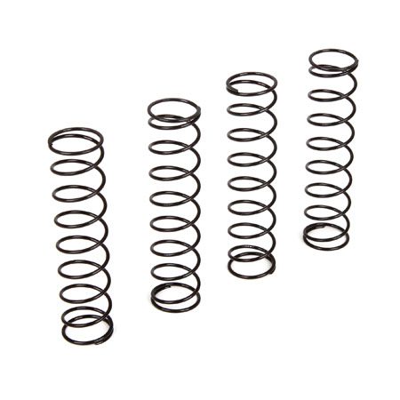 Shock Spring Black Set (4): 1:10 4wd A