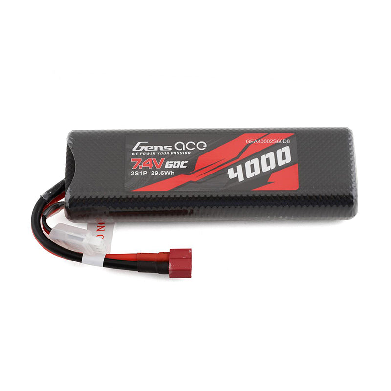 4000mAh 7.4V 2S1P 60C LiPo Battery with Deans