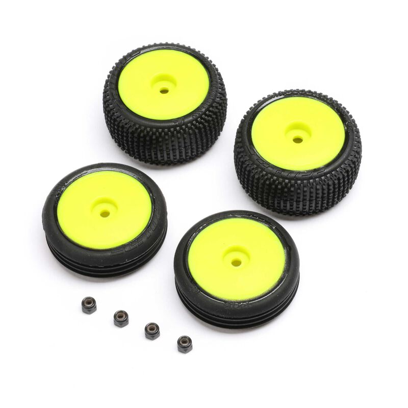 Tyres and Wheels Mounted Yellow Micro-B