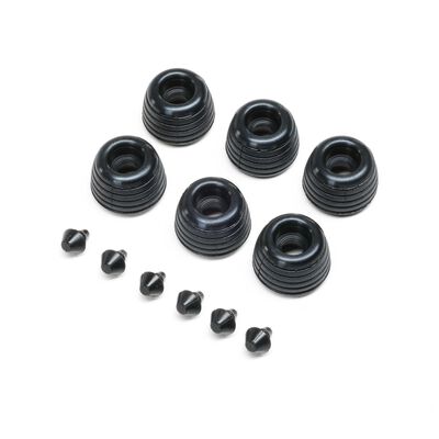 Rubber Lean Bar Wheels & Stops (6) PM-SM/MX