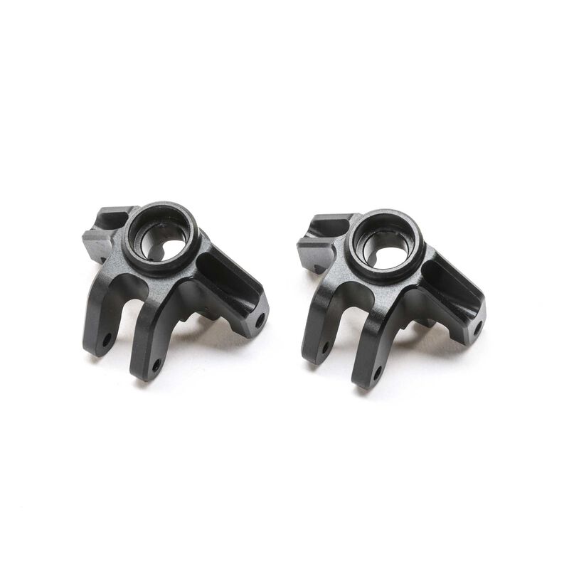 Steering Spindle Set Aluminum Black Mini LMT