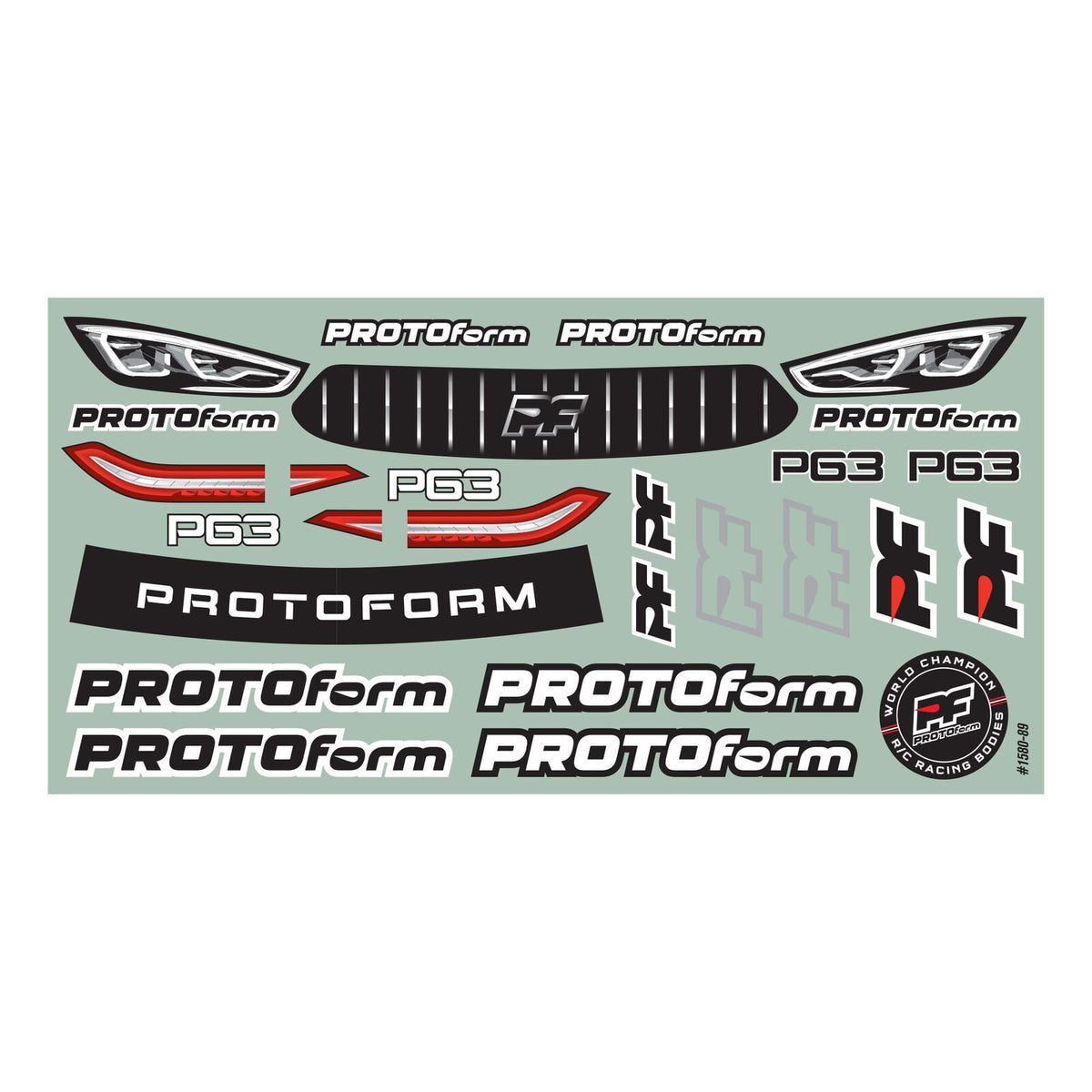 1/10 P63 PRO-Lite 0.5mm Clear Body 190mm TC