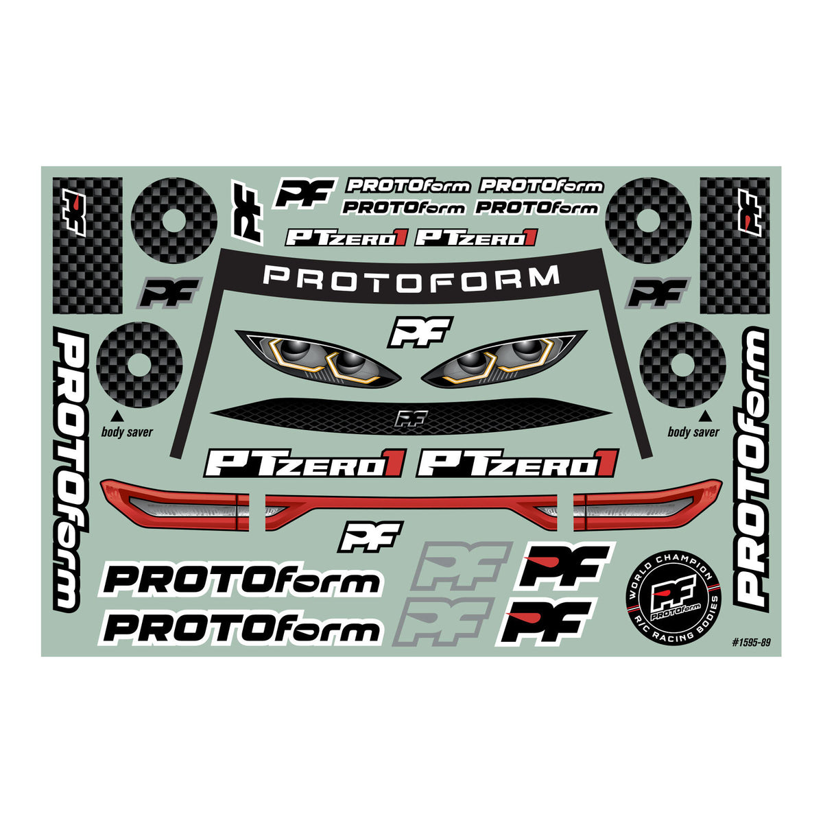 1/10 PTzero1 PRO-Lite 0.5mm Clear Body 190mm TC
