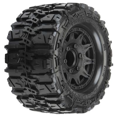 1/10 Trencher HP BELTED F/R 2.8" MT Tyres MTD 12mm/14mm Blk Raid (2)
