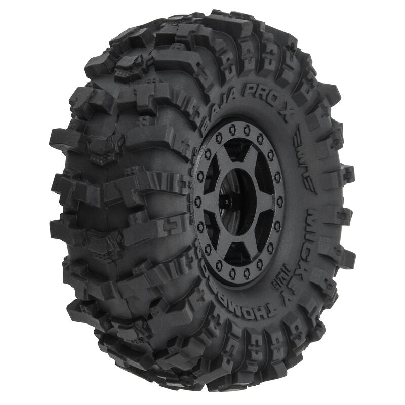1/24 Mickey Thompson Baja Pro X F/R 1.0" MTD 7mm Black Holcomb (4)