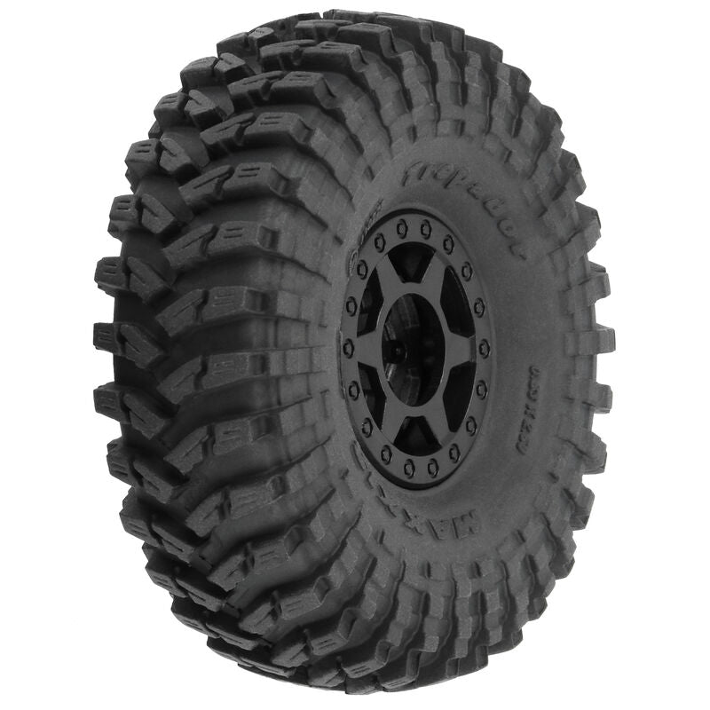 1/24 Maxxis Trepador F/R 1.0" Tyres MTD 7mm Black Holcomb (4)