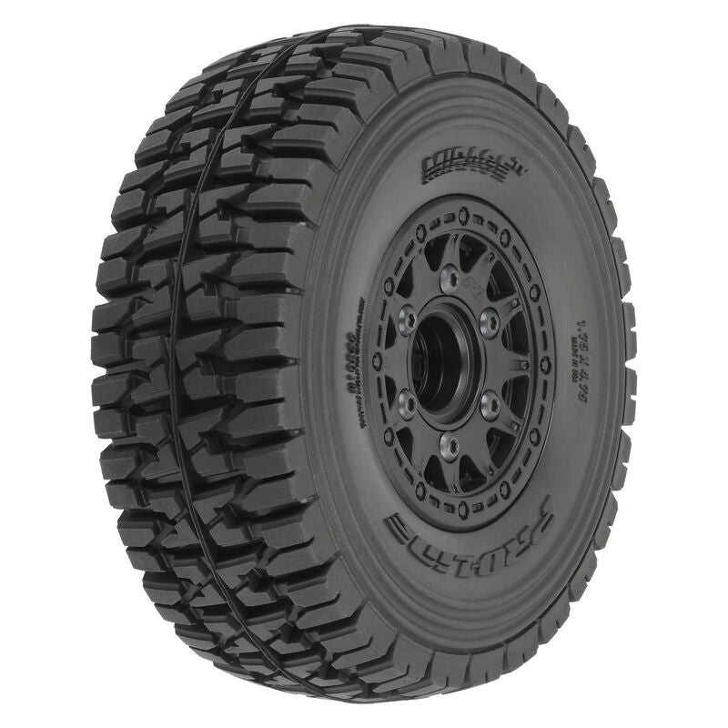 1/10 Mirage TT F/R 2.2"/3.0" 12mm 14mm Black Raid Wheels (2)
