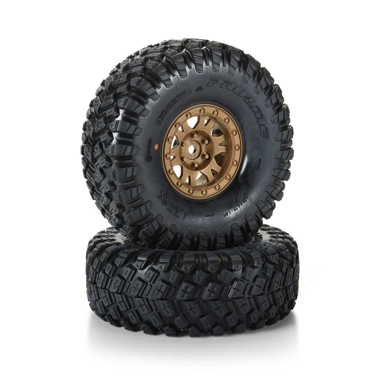 1/10 Limited Edition Aztek G8 1.9" Crawler Tyres Mounted 12mm Bronze Impulse (2)