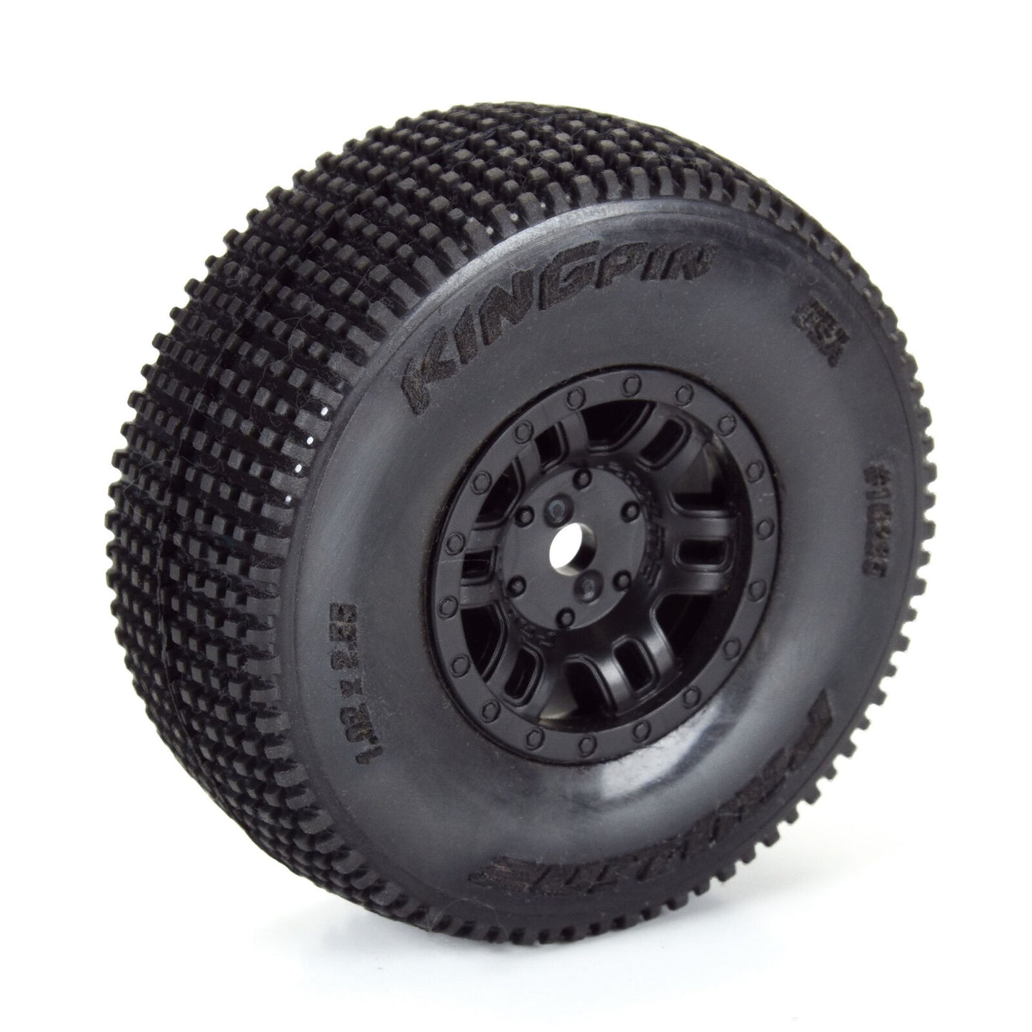 1/16 King Pin Front/Rear Tyres Mounted 12mm Black Split Six (4) MOJAVE GROM