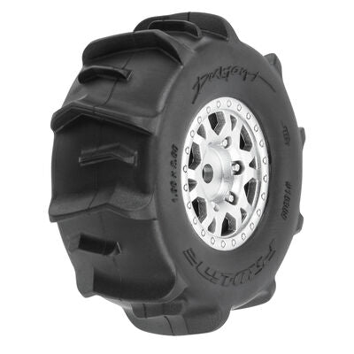 1/16 Dumont F/R Tyres MTD 12mm Black Impulse (4) MOJAVE GROM