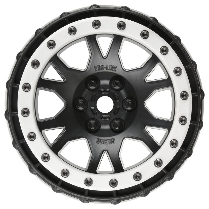 1/5 Impulse Pro-Loc Front/Rear 24mm X-MAXX Wheels (2) Black/Grey