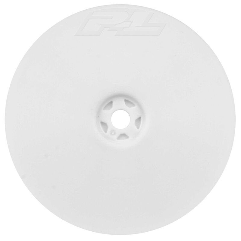 1/10 Velocity 4WD Front 2.2" 12mm Buggy Wheels (2) White 22X-4 XB4