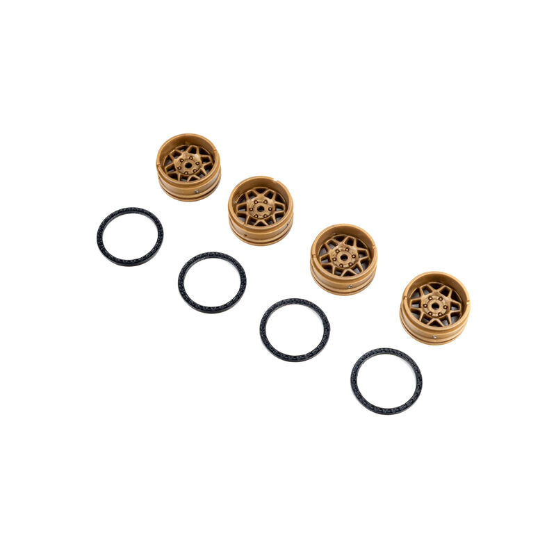 1/30 KMC Torx Wheels Glue-On Bead Rings (4) Axial SCX30