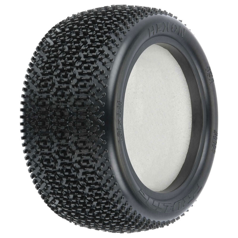 1/10 Hexon CR4 Rear 2.2" Carpet Buggy Tyres (2)