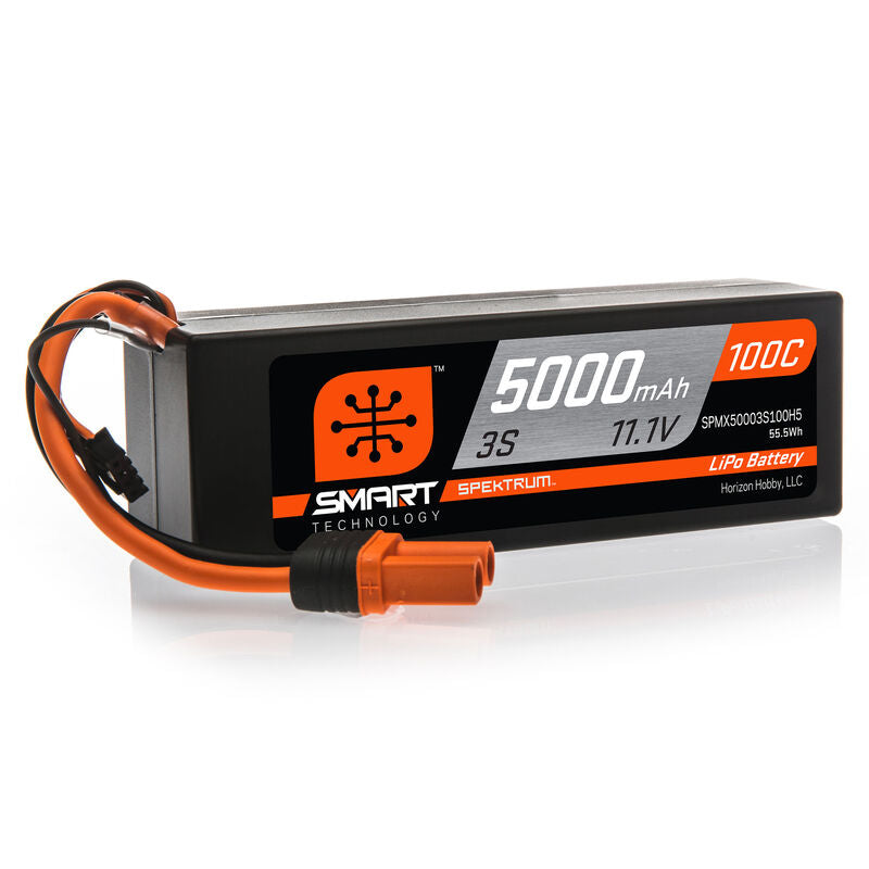 5000mAh 3S 11.1V 100C Smart Hardcase LiPo Battery with IC5