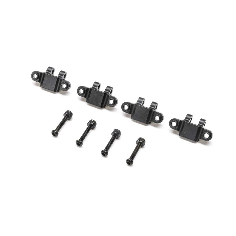 Lower Shock Mount Aluminum Black (4) Mini LMT
