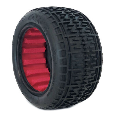 1/10 Rebar Rear Tyres Soft with Red Inserts (2) Buggy