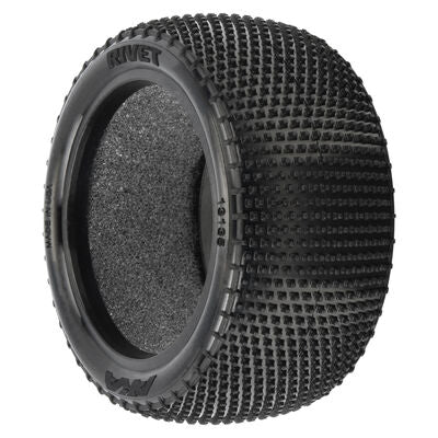 1/10 Rivet Soft Carpet Rear 2.2" Off-Road Buggy Tyres (2)