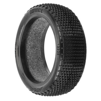 1/10 Rivet Soft Carpet 4WD Front 2.2" Off-Road Buggy Tyres (2)