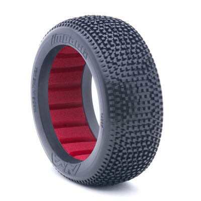 1/8 Impact Super Soft Tyres Red Inserts (2) Buggy