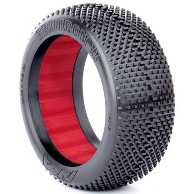 1/8 Gridiron II Soft Tyres Red Inserts (2) Buggy