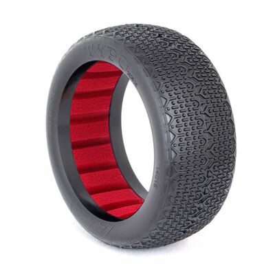 1/8 Typo Clay Tyres Red Inserts (2) Buggy