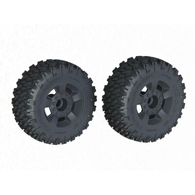 dBoots Ragnarok MT Tire Set Glued (Black) (2pcs)