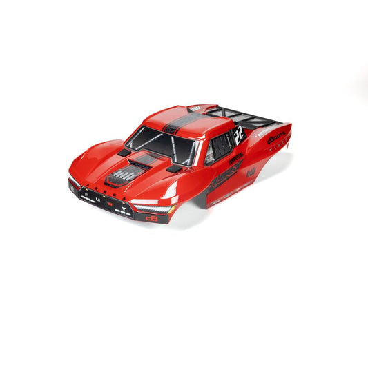 1/10 Clipless Painted Body Set with Decals Red FURY 2WD