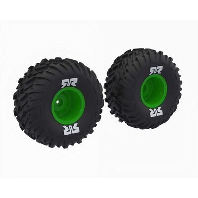 dBoots Cut Chevron MT Tyre Set Glued, Green