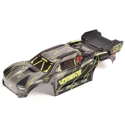 1/10 Painted Decaled Trimmed Body Set with Hidden Body Mount Yellow/Black VORTEKS 2WD