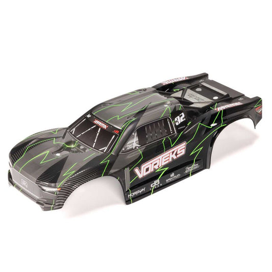 1/10 Decalled Body Hidden Mount Green/Black VORTEKS 2WD