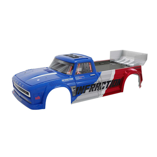 INFRACTION 4X4 All-Road 3S BLX Painted Decalled Trimmed Body Blue/Red