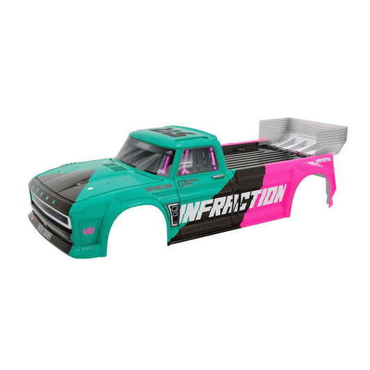 INFRACTION 4X4 All-Road 3S BLX Painted Decalled Trimmed Body (Teal/Pink)