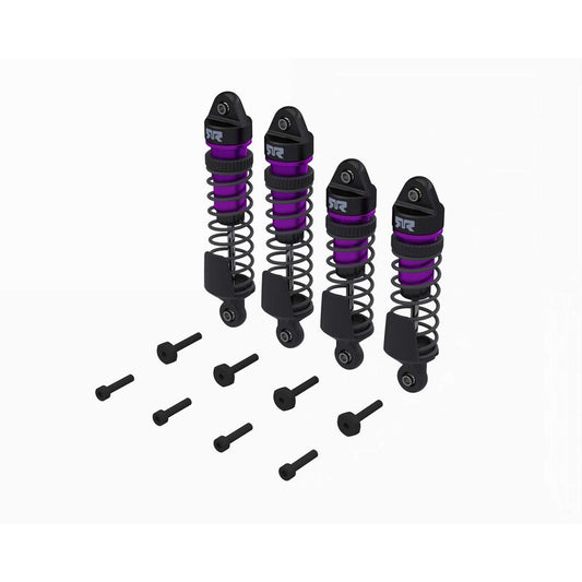 Shock Set Front/Rear Assembled TBC cSt Oil Purple (4) MINI