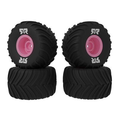 dBoots Chevron MT Tyre Set Glued Pink (2) GROM